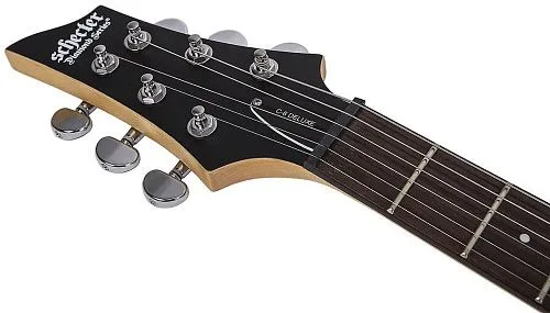 Schecter C-6 Deluxe LH SBK Леворукая электрогитара.
